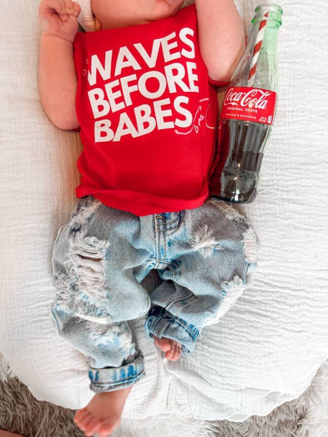 Waves Before Babes- T-Shirt - Tuck &amp; Char Co.