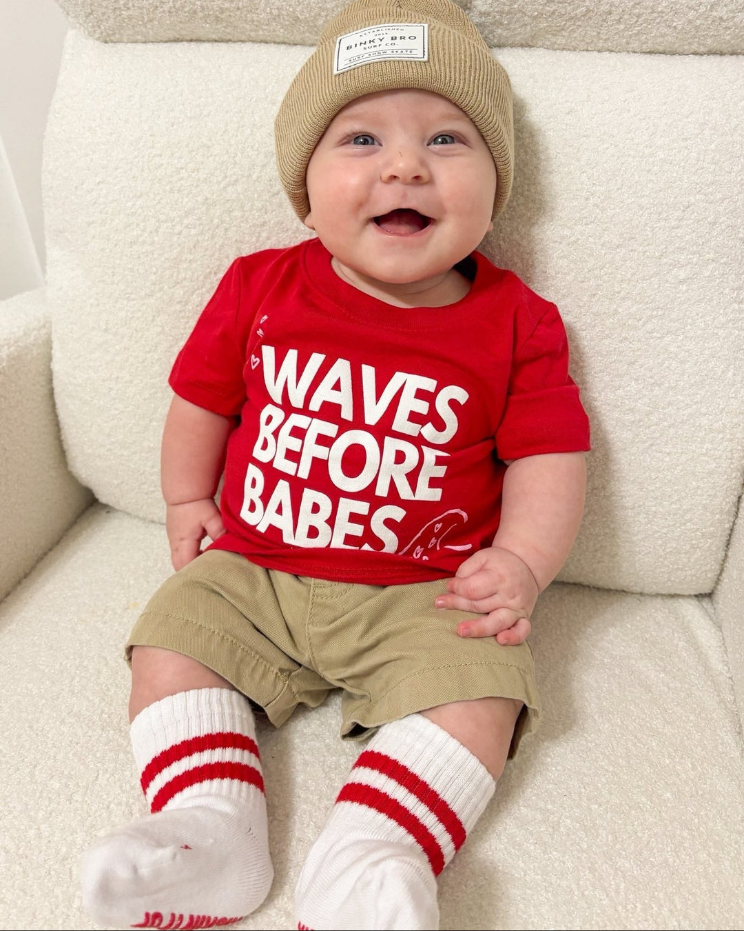 Waves Before Babes- T-Shirt - Tuck & Char Co.