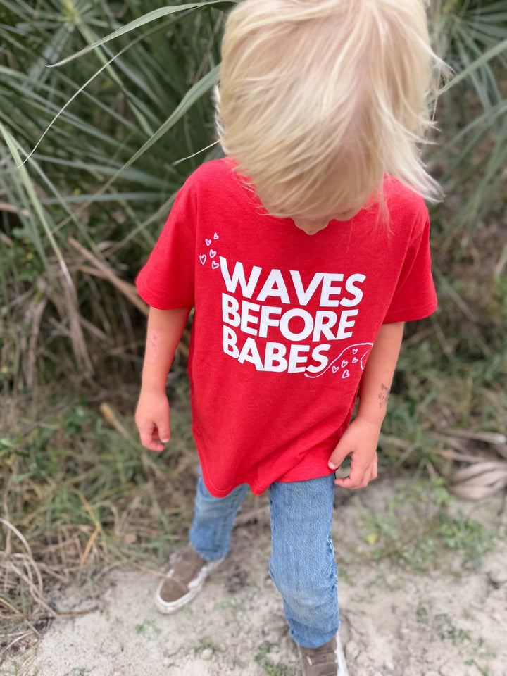 Waves Before Babes- T-Shirt - Tuck &amp; Char Co.