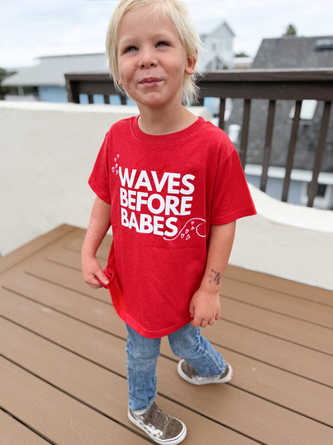 Waves Before Babes- T-Shirt - Tuck &amp; Char Co.