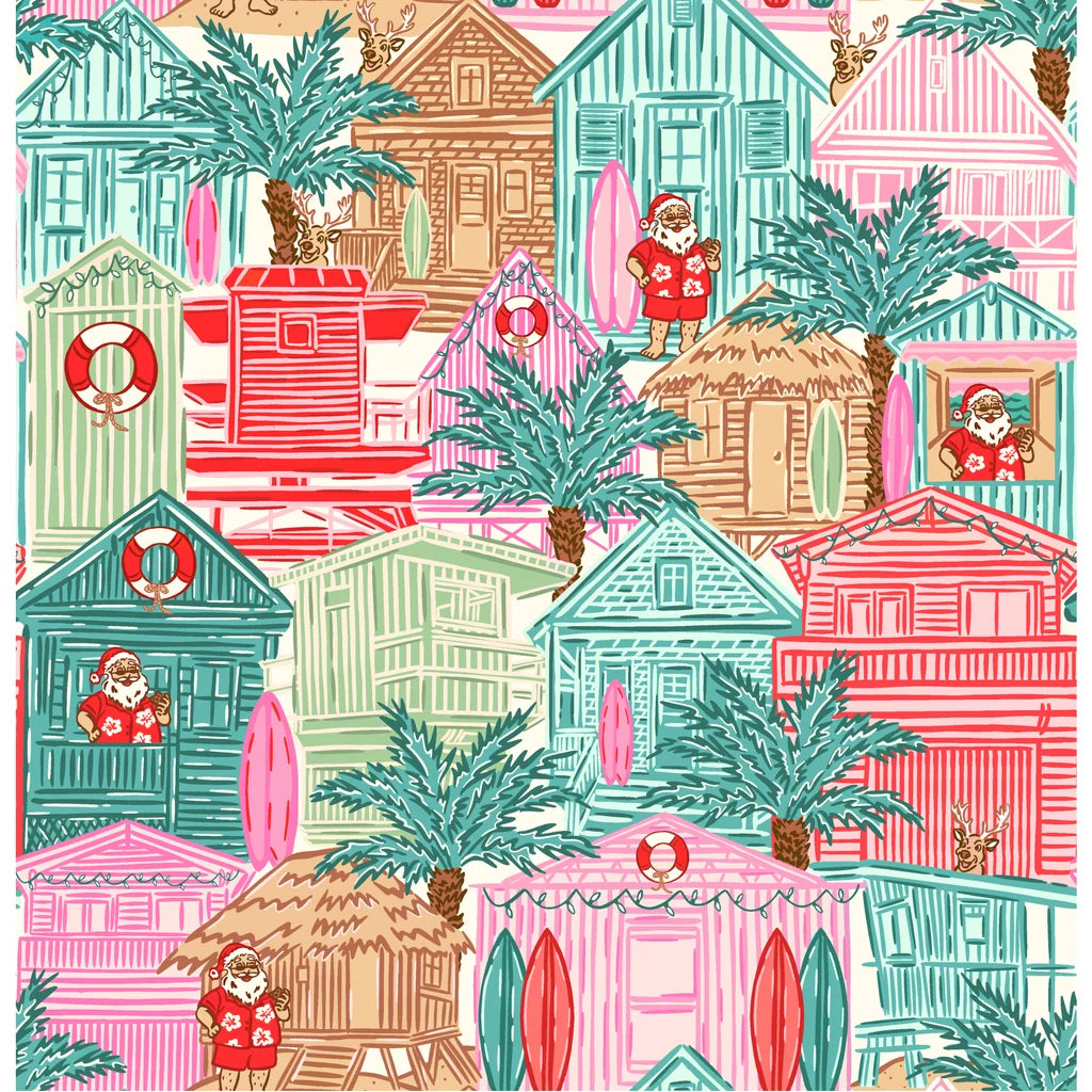 Pink Beach Huts